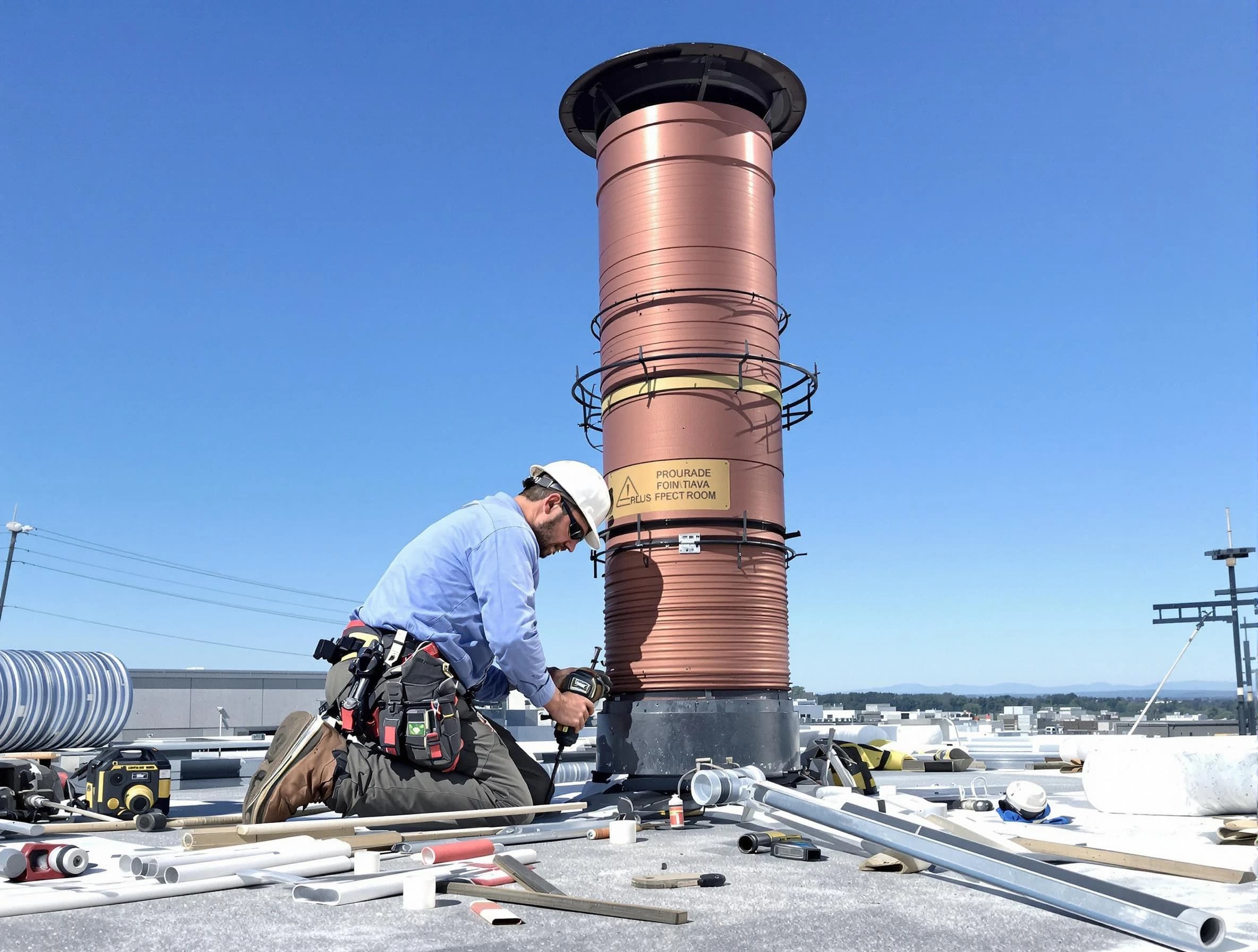 Installed chimney liner by Little Egg Harbor Chimney Sweep in Little Egg Harbor, NJ