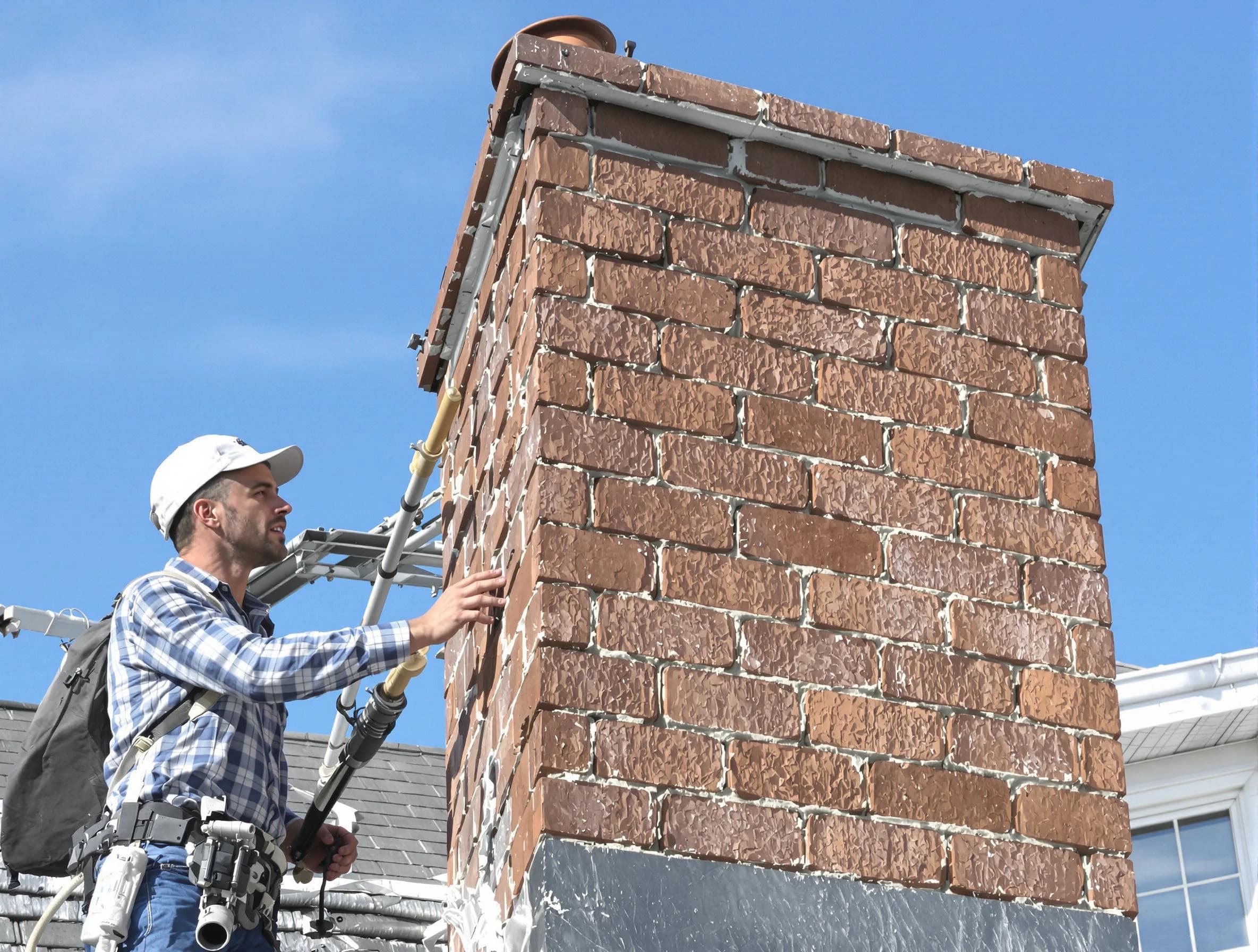 Brickwork for a chimney rebuild by Little Egg Harbor Chimney Sweep in Little Egg Harbor, NJ