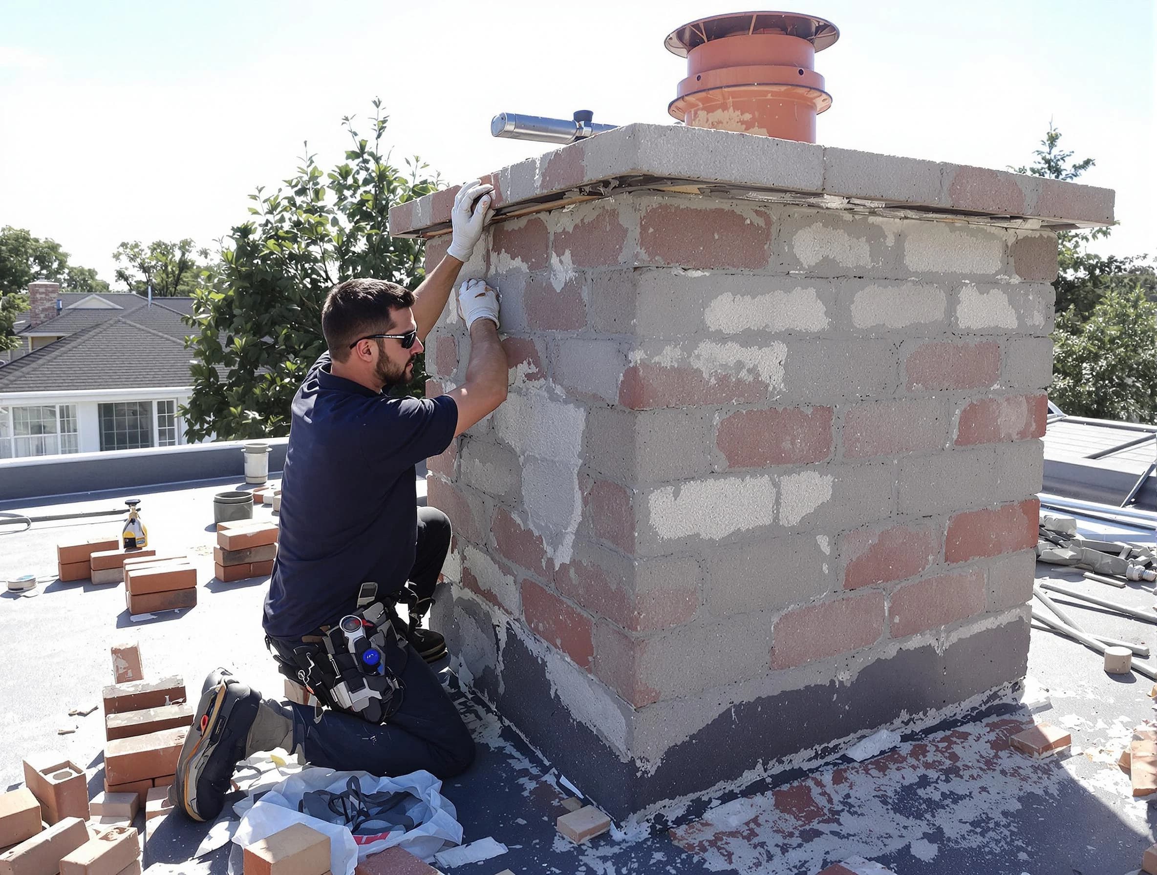 Advanced chimney repair process by Little Egg Harbor Chimney Sweep in Little Egg Harbor, NJ