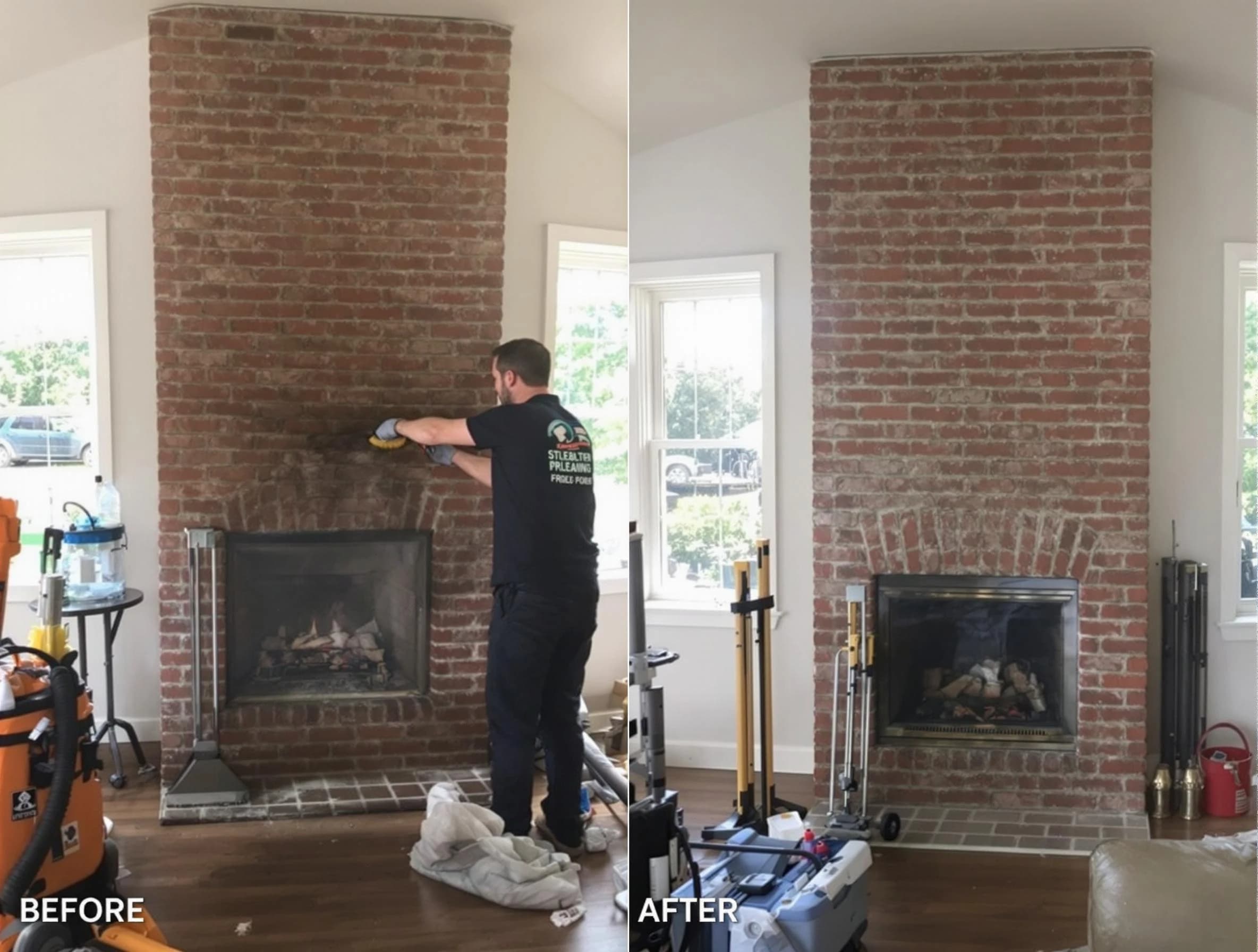 Finished chimney sweeping service by Little Egg Harbor Chimney Sweep in Little Egg Harbor, NJ