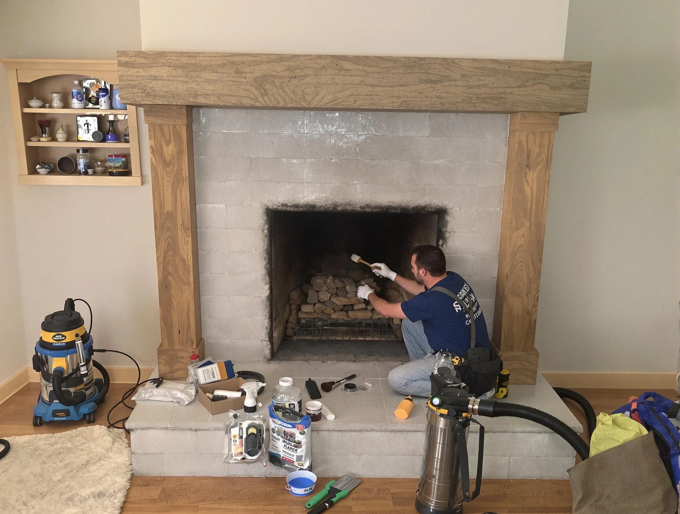 Detailed creosote removal process by Little Egg Harbor Chimney Sweep in Little Egg Harbor, NJ