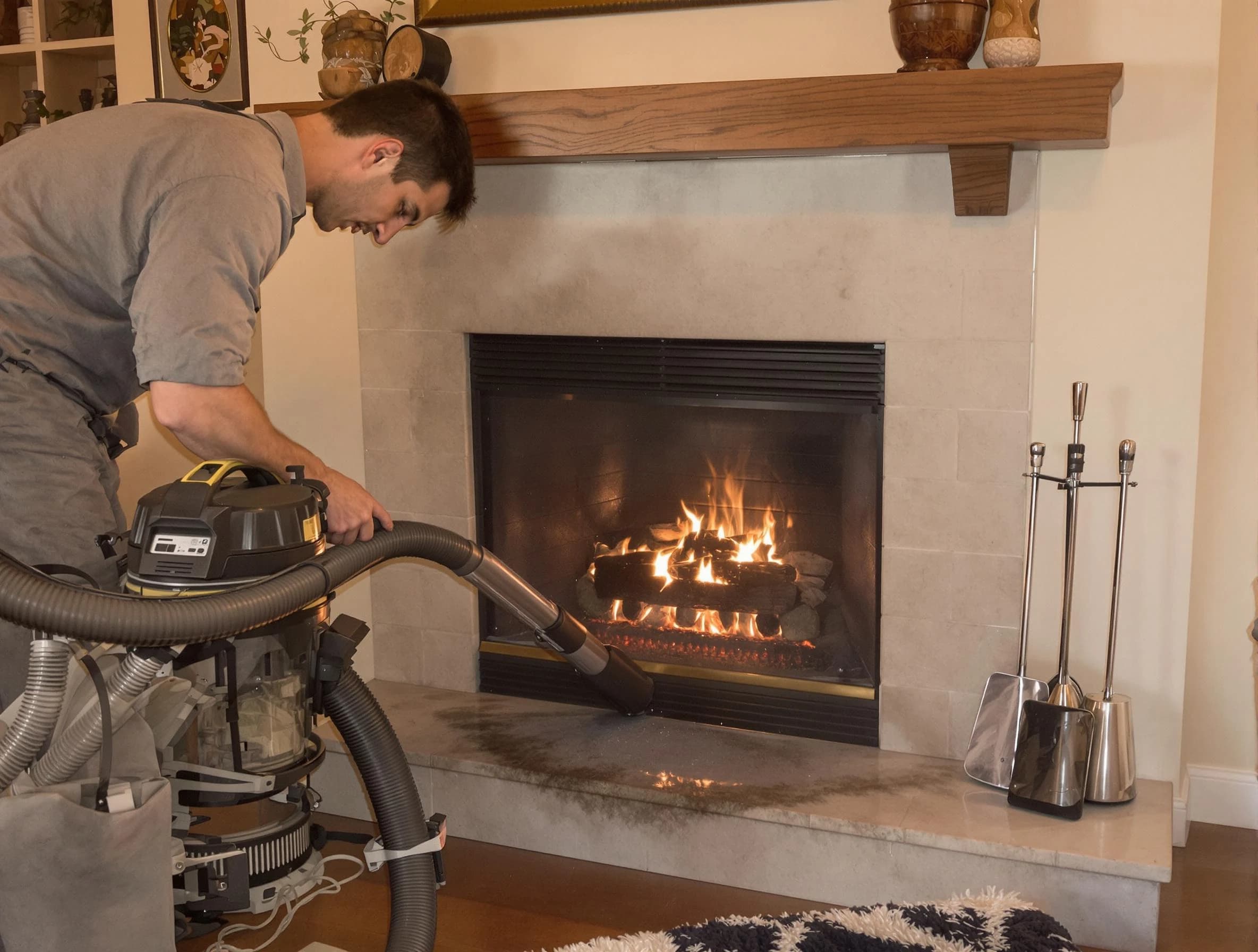 Routine fireplace upkeep by Little Egg Harbor Chimney Sweep in Little Egg Harbor, NJ